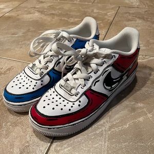 Boys Nike Cartoon Air Force Ones